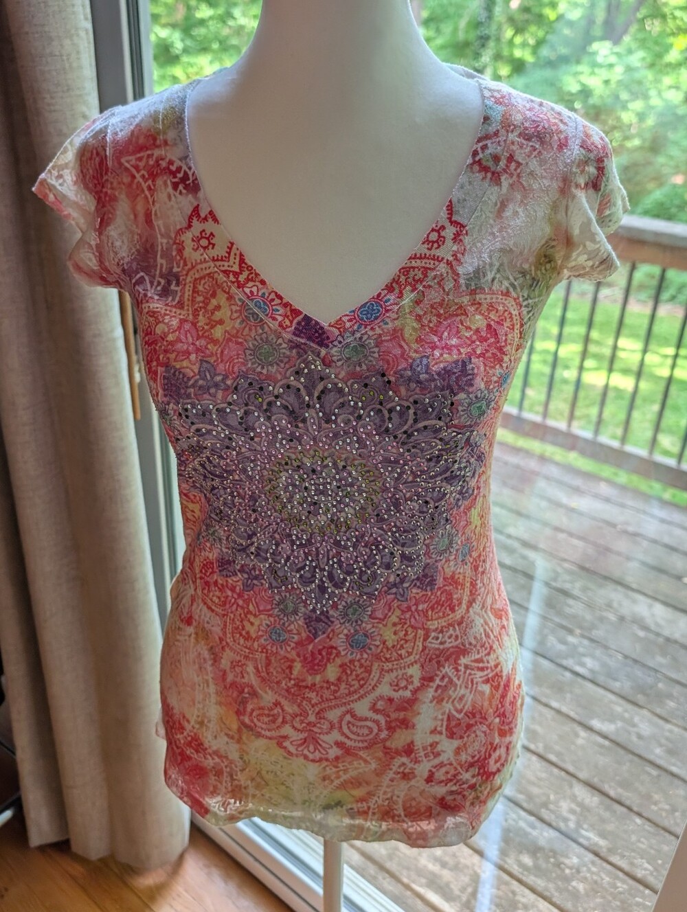 Handmade Mandala T Shirt